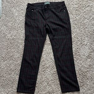 Paisley & Gray Burgundy Plaid Trousers